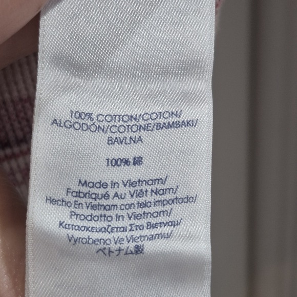 Chaps Top Womens 1X Thermal Waffle Knit Lightweight Henley Southwestern Aztec - Picture 5 of 9